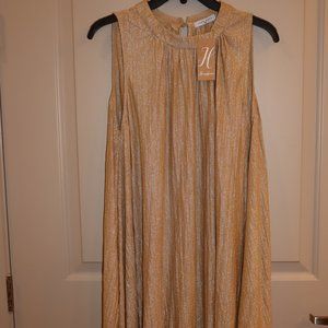 Gold High Neck Dress NWT - Size S